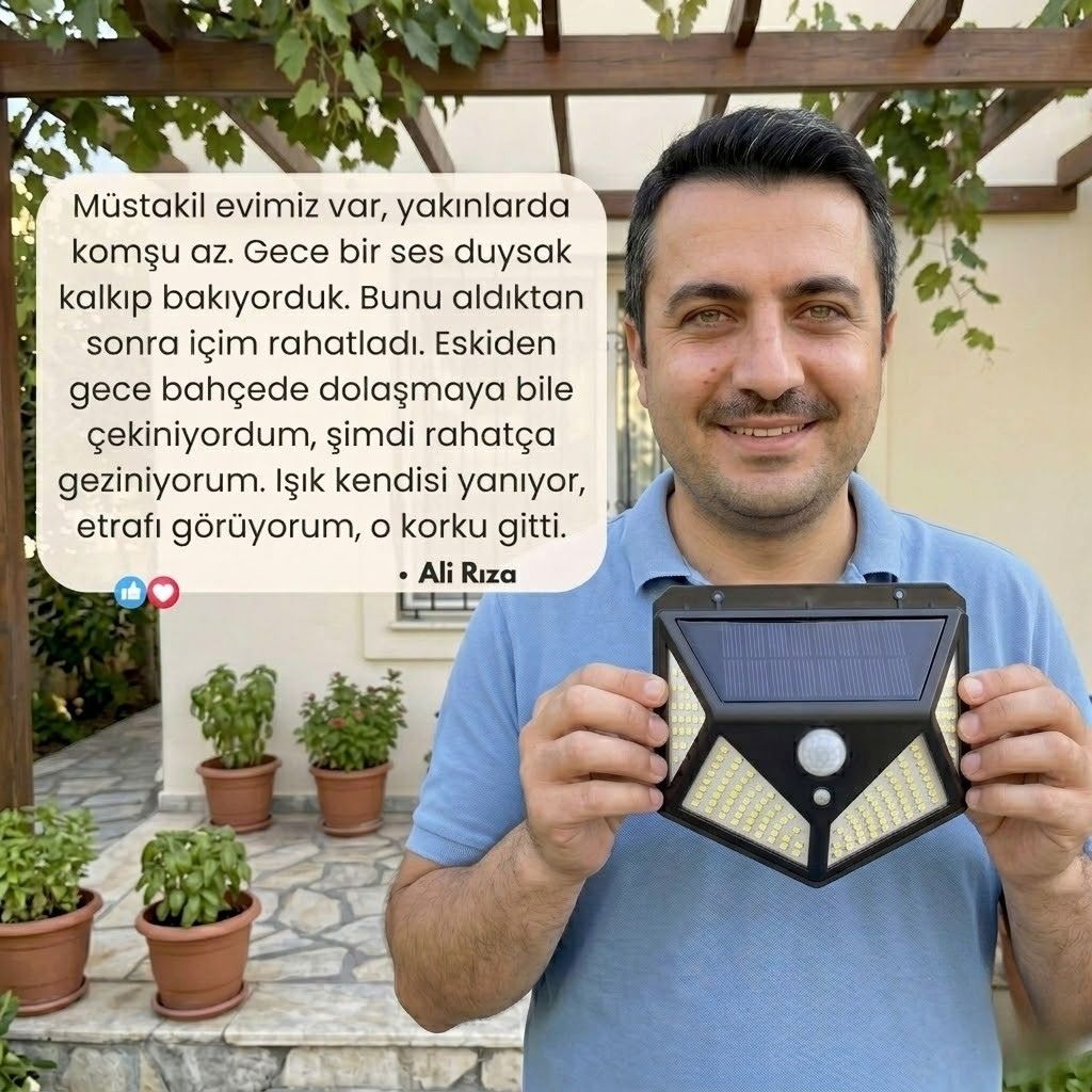 Clario Güneş Enerjili Hareket Sensörlü Aydınlatma