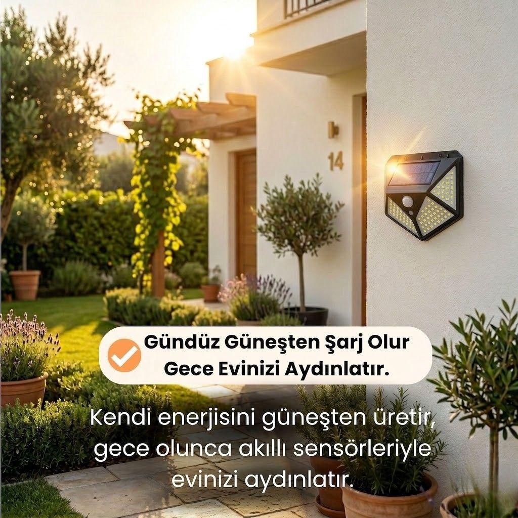 Clario Güneş Enerjili Hareket Sensörlü Aydınlatma