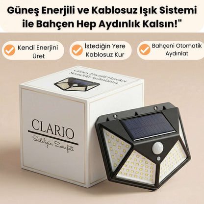 Clario - Güneş Enerjili Hareket Sensörlü Aydınlatma