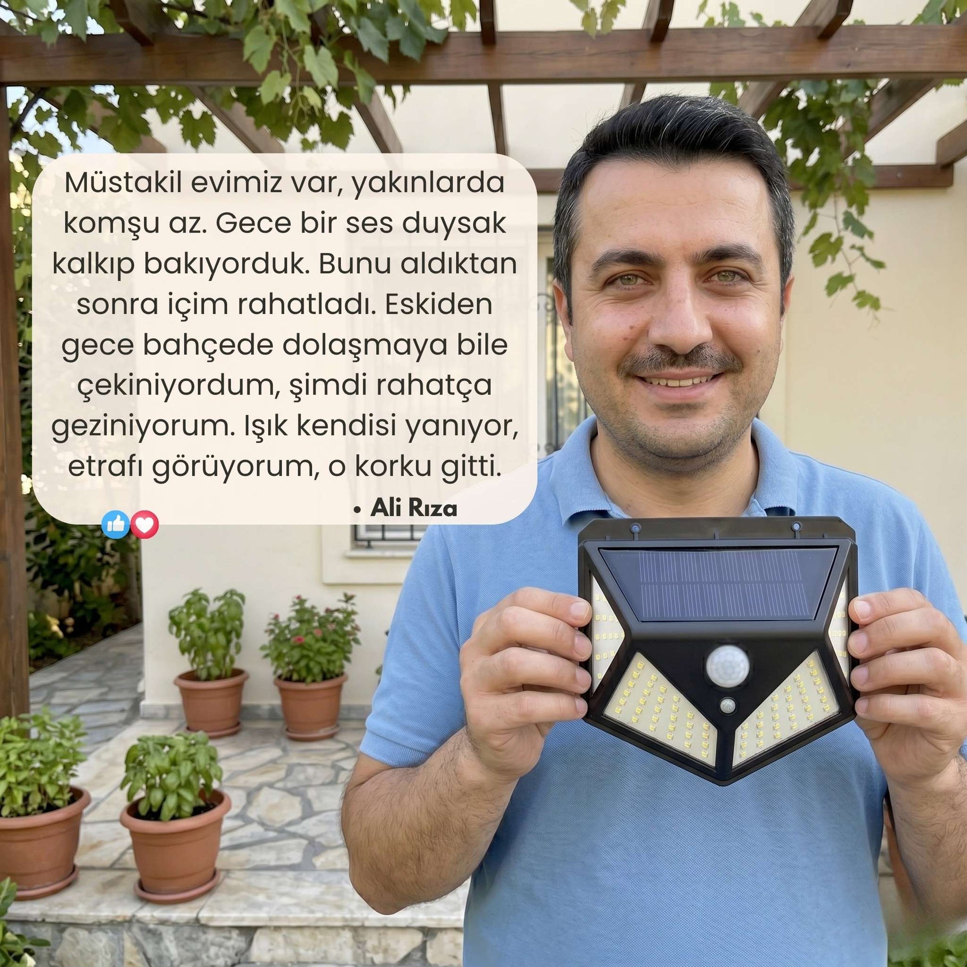Clario - Güneş Enerjili Hareket Sensörlü Aydınlatma - Clario