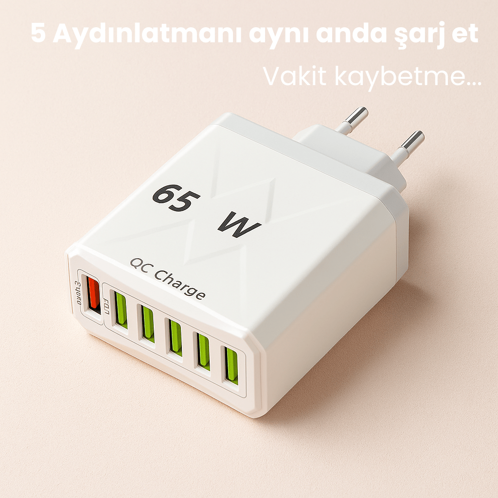 Clario PowerHub - Çok Girişli Hızlı Şarj Aleti - Clario