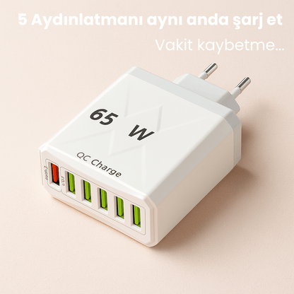 Clario PowerHub - Çok Girişli Hızlı Şarj Aleti - Clario