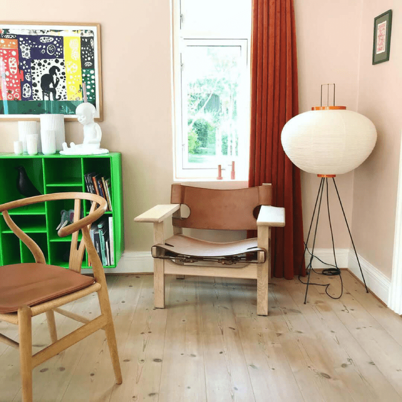 Doğal Japon Kağıdı Zemin Lambası - Clario