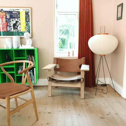 Doğal Japon Kağıdı Zemin Lambası - Clario